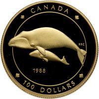 Canada. 100 Dollars, 1988 Choice Brilliant Proof - 2