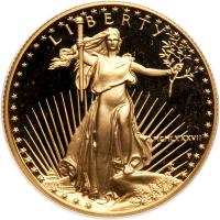 1987-P American Eagle Gem Proof $25 Gold Coins