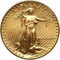 1986 American Eagle Gem Unc $50 Gold Coin