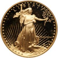 1987-P American Eagle Gem Proof $25 Gold Coin