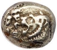 Lydia Kingdom. Alyattes, 620-563 BC. Electrum Hekte (1.75 grams) Choice VF