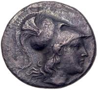 Pamphylia, Side. Silver Tetradrachm (15.46 g), ca. 205-100 BC About VF