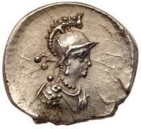 Time of Justinian I. Silver 1/3 Siliqua (0.74 g), ca. 530 EF