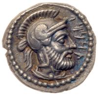 Cilicia, Tarsos. Datames. Silver Obol (0.83 g), Satrap of Cilicia and Cappadocia, 384-361/0 BC - 2