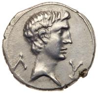 Augustus. Silver Drachm (3.64 g), 27 BC-AD 14 Superb EF