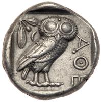 Attica, Athens. Silver Tetradrachm (17.14 g), ca. 454-404 BC EF - 2