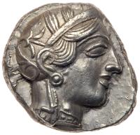 Attica, Athens. Silver Tetradrachm (17.18 g), ca. 454-404 BC EF