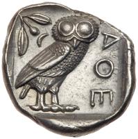 Attica, Athens. Silver Tetradrachm (17.18 g), ca. 454-404 BC EF - 2