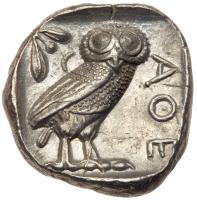 Attica, Athens. Silver Tetradrachm (17.19 g), ca. 454-404 BC Superb EF - 2