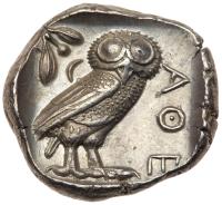 Attica, Athens. Silver Tetradrachm (17.19 g), ca. 454-404 BC Superb EF - 2