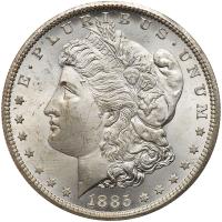 1885-CC Morgan $1 PCGS MS62