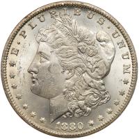 1880/79-CC Morgan $1. Rev of 1878 PCGS MS63