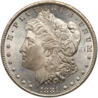 1881-CC Morgan $1 PCGS MS63