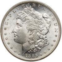 1885-S Morgan $1 MS63