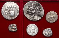 6-piece lot of Greek and Roman Silver Coins