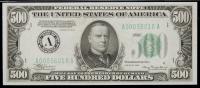WITHDRAWN - 1934, $500 Federal Reserve Note. Boston. Fr. 2201-A