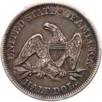 1858 Liberty Seated 50C PCGS EF40 - 2