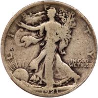 1921 Liberty Walking 50C PCGS G4