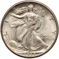 1934-D Liberty Walking 50C PCGS MS63