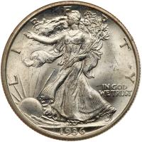 1936-D Liberty Walking 50C PCGS MS63