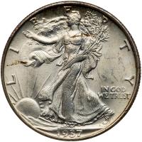 1937-D Liberty Walking 50C PCGS MS63