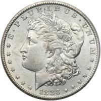 1883-CC Morgan $1 MS60 plus