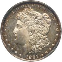 1897 Morgan $1 ANACS MS63 DMPL