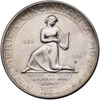 1936-D Cincinnati Music Center Half Dollar - 2