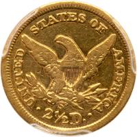 1870-S $2.50 Liberty PCGS EF Details - 2