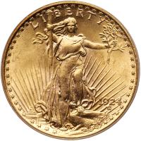 1924 $20 St. Gaudens PCGS MS63