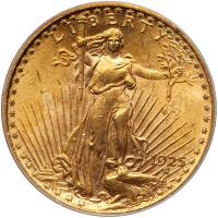 1925 $20 St. Gaudens PCGS MS63