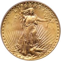 1927 $20 St. Gaudens PCGS MS62