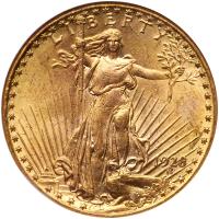 1928 $20 St. Gaudens NGC MS62