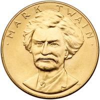 1981 1 ozt Gold Mark Twain Medal Brilliant Unc