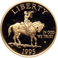 1995-W Civil War Batlefield $5 Gold