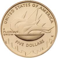 2002-W Salt Lake City Olympic Games Gem Unc $5 Gold Coin - 2