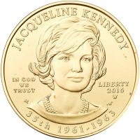 $10.00 2015-W. Jacqueline Kennedy Â½ oz Gold