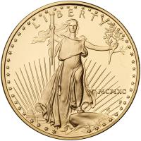 1990-P. $25.00 Gold Â½ ozt American Proof Eagle