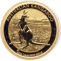 Australia. Kangaroo 25 Dollars Gold Coin, 2012 Choice Brilliant Unc - 2