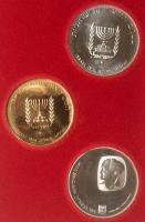 Israel. Gold 500 Lirot plus Two Silver 25 Lirot, 1974. Choice Brilliant Unc - 2