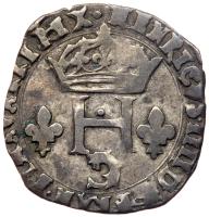 France. Gros de Dauphine, 1591-Z (Grenoble) Fine - 2