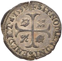 France. Douzain 2nd Type, 1593-C (Saint-Lo) VF - 2