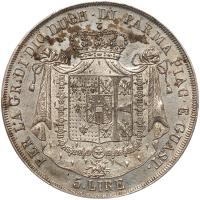 Italian States: Parma. 5 Lire, 1815 PCGS About Unc - 2