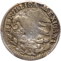 Mexico. Â½ Real, 1824-Mo JM PCGS VF25 - 2