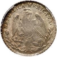 Mexico. Real, 1855/4-Go PF PCGS MS62 - 2