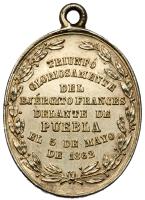 Mexico. Battle of Puebla Medal, 1862 EF - 2