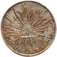 Mexico. 8 Reales, 1886/76-Go RR PCGS About Unc