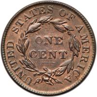 1837 Coronet Head 1C. Head of 1838 - 2