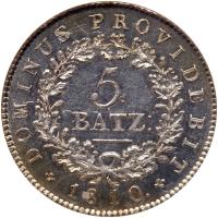 Switzerland: Bern. 5 Batzen, 1810 - 2