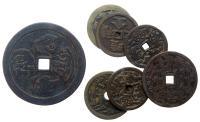 China. Lot of Ancient Bronze Amulet Charms: